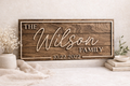 3D Family Name Sign
