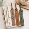Personalized Leather Bookmark