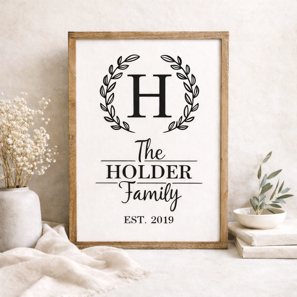 Personalized Family Name Sign
