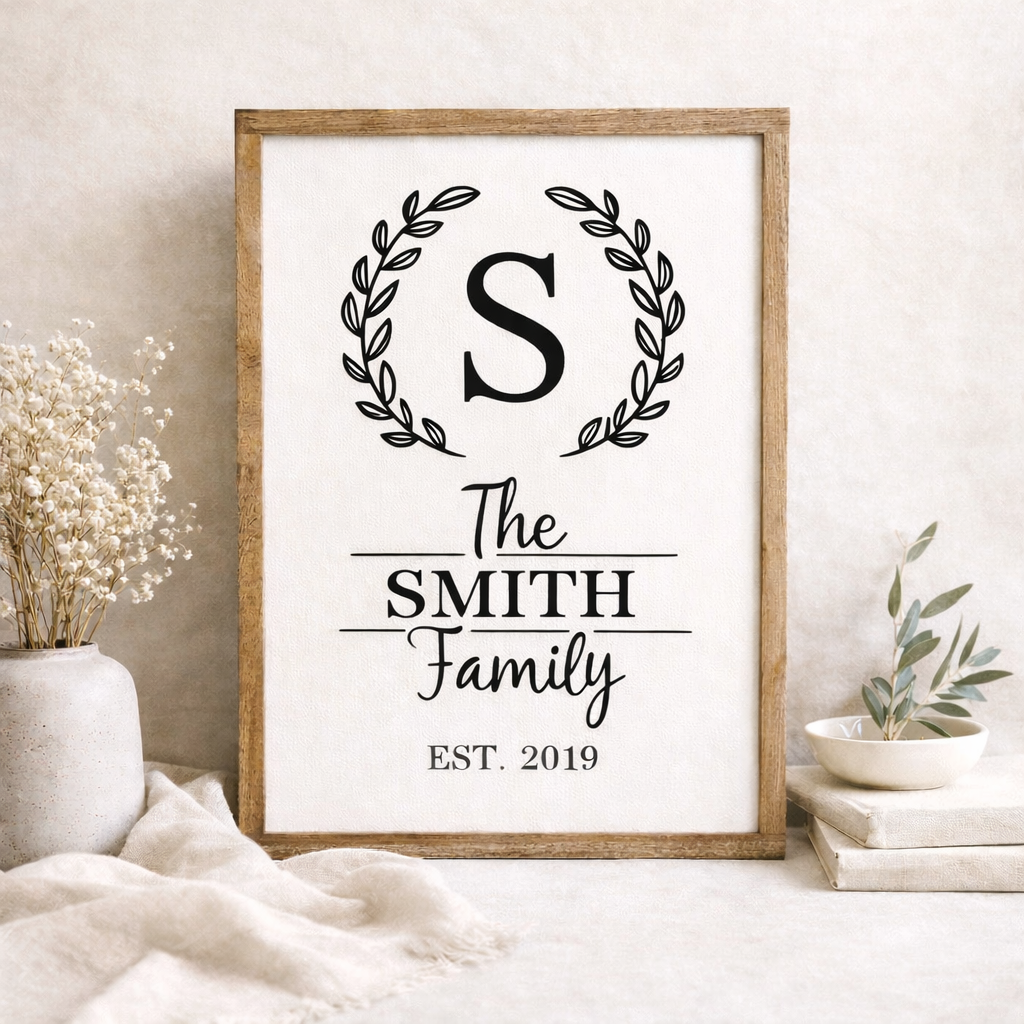 Personalized Family Name Sign