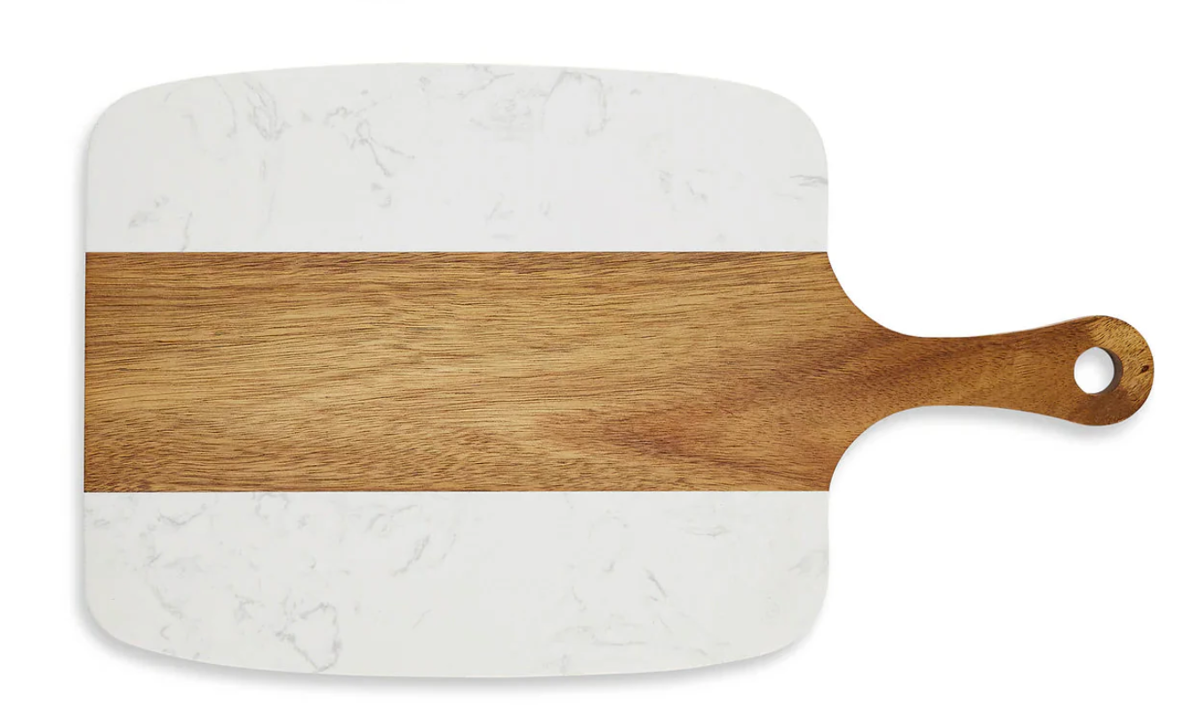 Marble & Acacia Cheese Board 5pc Set