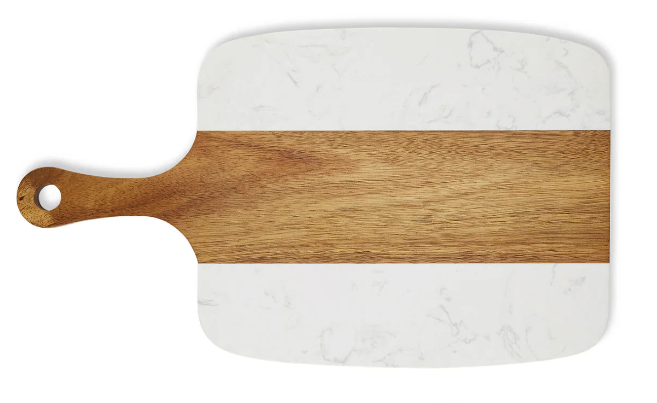 Marble & Acacia Cheese Board 5pc Set