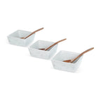 Family Name Marble & Acacia Charcuterie Board Gift Set (11-Piece)