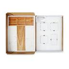 Family Name Marble & Acacia Charcuterie Board Gift Set (11-Piece)